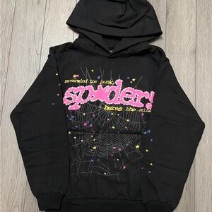 Sp5der p*nk v2 hoodie black